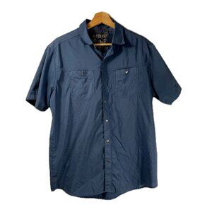 KÜHL Men's Stealth Short Sleeve Shirt Blue Size M
